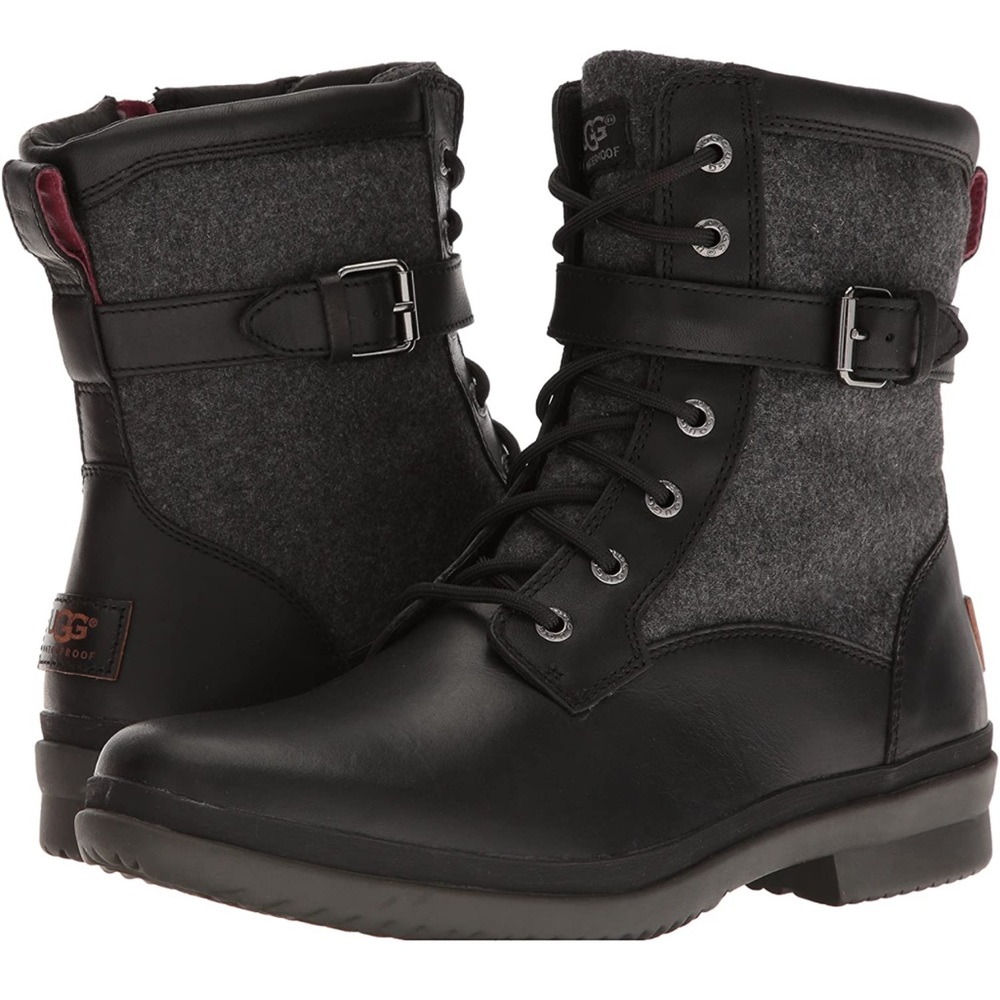 ♥️ Kesey UGG waterproof moto zipper boots , black , EXCELLENT condition ! Size 7